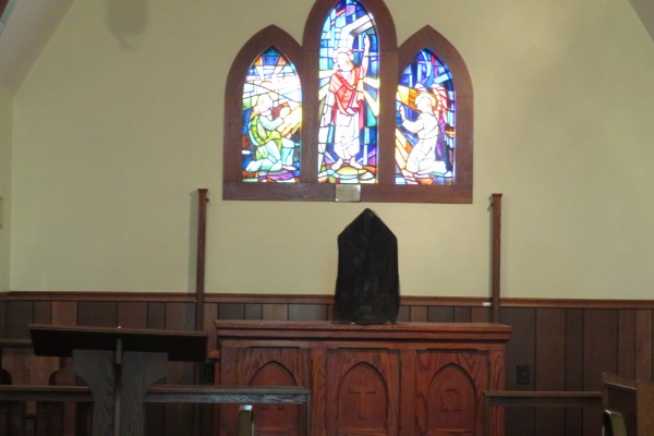 the stripped altar